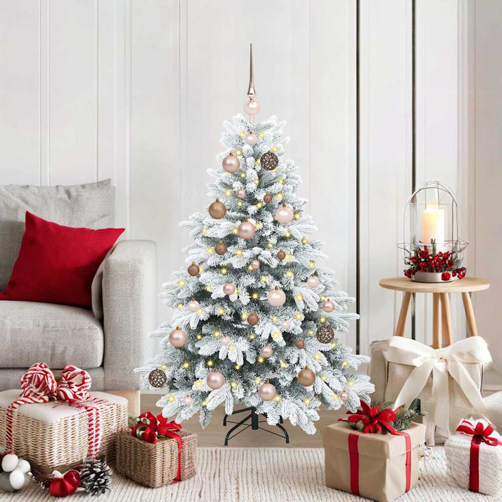 Artificial Christmas Tree with 150 LEDs White 120 cm PE and PVC