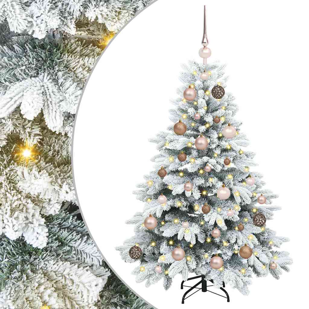 Artificial Christmas Tree with 150 LEDs White 120 cm PE and PVC