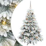 Artificial Christmas Tree with 150 LEDs White 120 cm PE and PVC