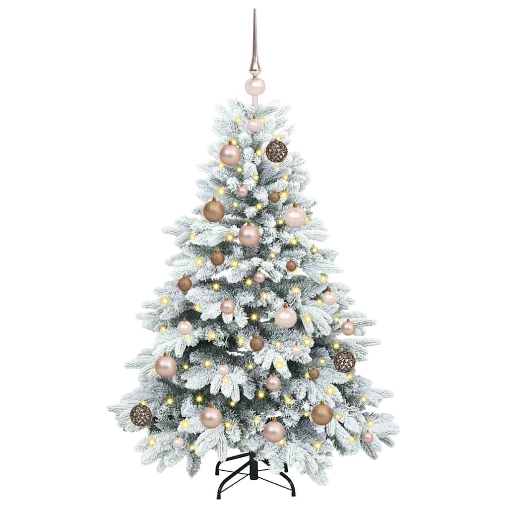 Artificial Christmas Tree with 150 LEDs White 120 cm PE and PVC