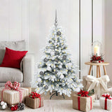 Artificial Christmas Tree with 150 LEDs White 120 cm PE and PVC