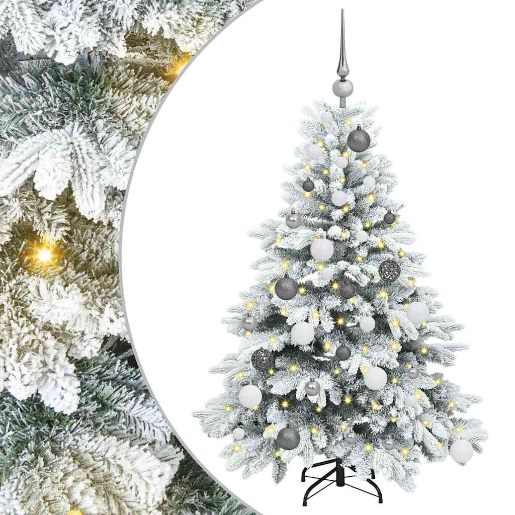 Artificial Christmas Tree with 150 LEDs White 120 cm PE and PVC