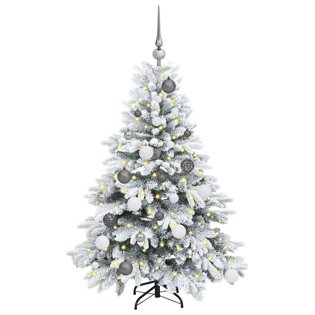 Artificial Christmas Tree with 150 LEDs White 120 cm PE and PVC