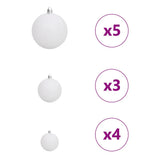 Artificial Christmas Tree with 150 LEDs White 120 cm PE and PVC
