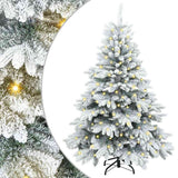 Artificial Christmas Tree with 150 LEDs White 150 cm PE and PVC - Front View
