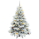 Artificial Christmas Tree with 150 LEDs White 150 cm PE and PVC - Side View