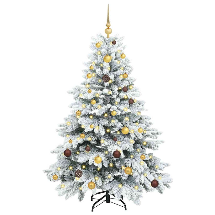 Artificial Christmas Tree with 150 LEDs White 150 cm PE and PVC