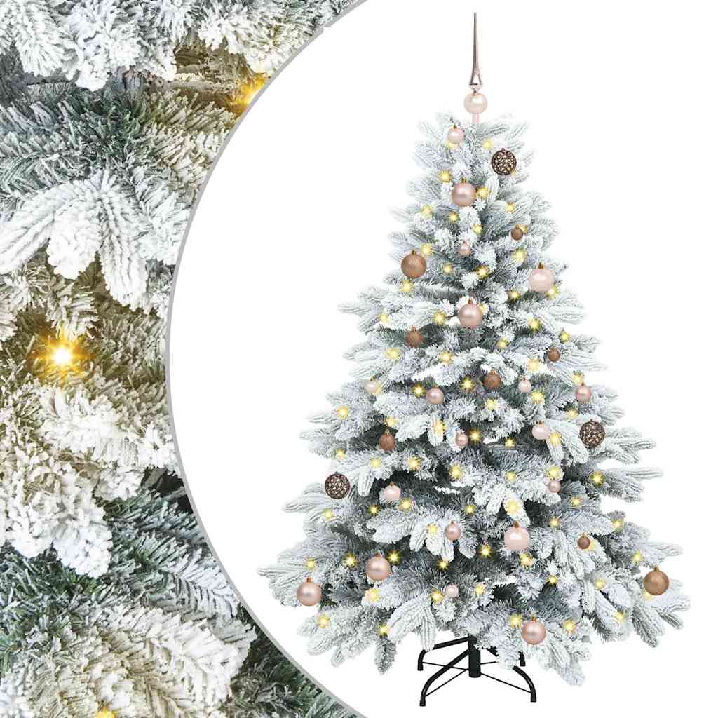 Artificial Christmas Tree with 150 LEDs White 150 cm PE and PVC