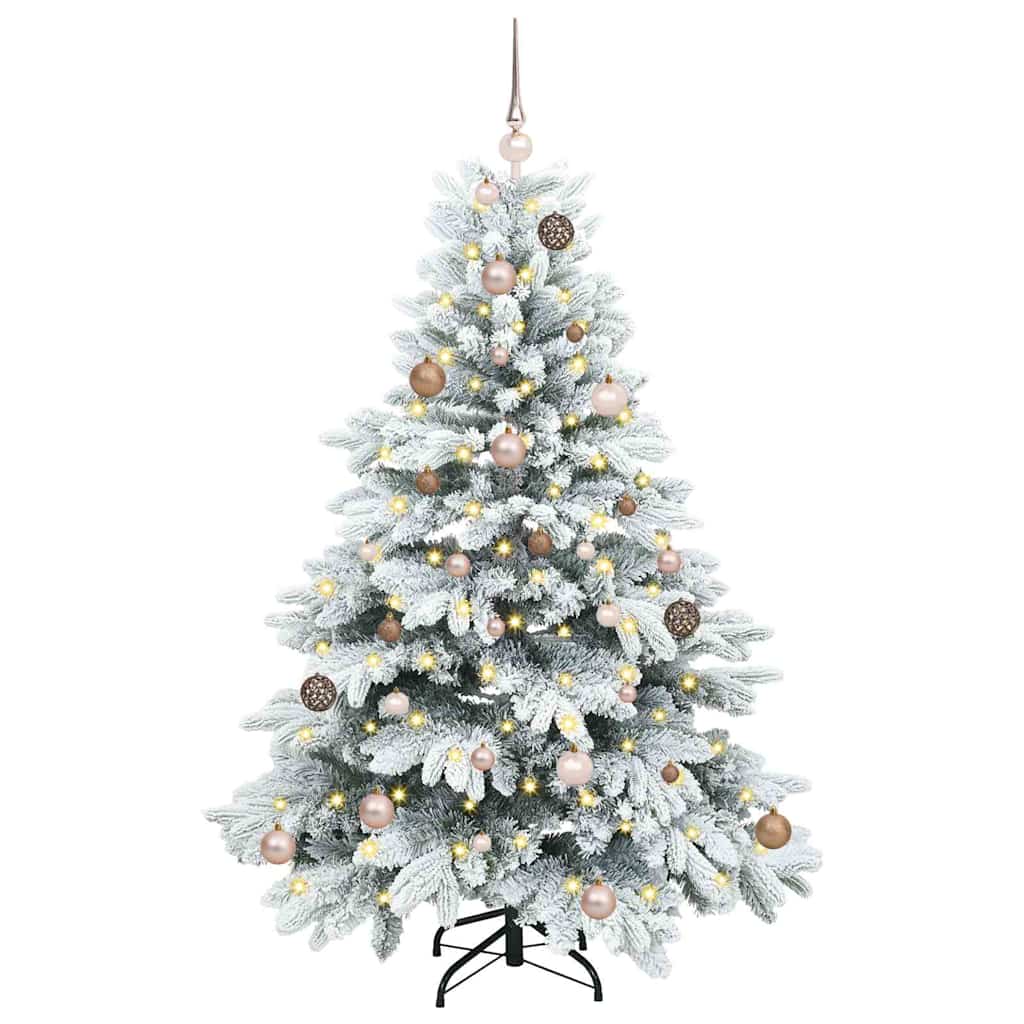 Artificial Christmas Tree with 150 LEDs White 150 cm PE and PVC