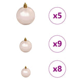 Artificial Christmas Tree with 150 LEDs White 150 cm PE and PVC