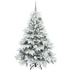 Artificial Christmas Tree with 150 LEDs White 150 cm PE and PVC