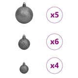 Artificial Christmas Tree with 150 LEDs White 150 cm PE and PVC - Close-Up Angle