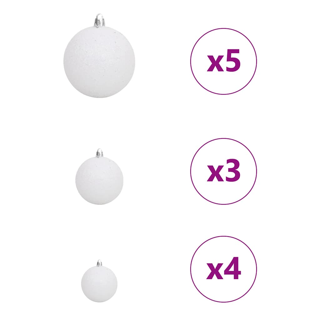 Artificial Christmas Tree with 150 LEDs White 150 cm PE and PVC