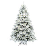 Artificial Christmas Tree with 300 LEDs White 180 cm PE and PVC