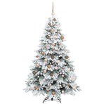 Artificial Christmas Tree with 300 LEDs White 180 cm PE and PVC