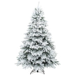 Artificial Christmas Tree with 300 LEDs White 180 cm PE and PVC