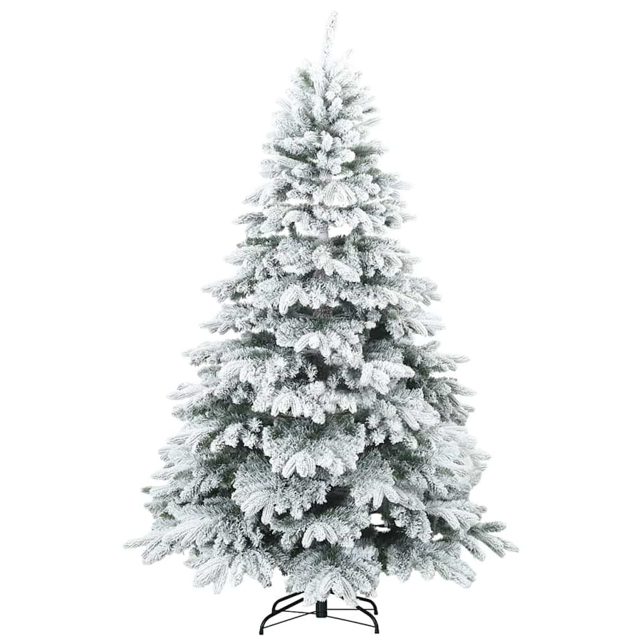 Artificial Christmas Tree with 300 LEDs White 180 cm PE and PVC