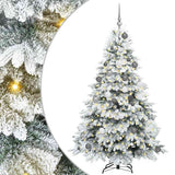 Artificial Christmas Tree with 300 LEDs White 180 cm PE and PVC