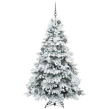 Artificial Christmas Tree with 300 LEDs White 180 cm PE and PVC