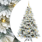 Artificial Christmas Tree with 300 LEDs White 210 cm PE and PVC