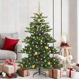Artificial Hinged Christmas Tree Green 150 cm PVC and Steel