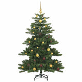 Artificial Hinged Christmas Tree Green 150 cm PVC and Steel