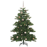 Artificial Hinged Christmas Tree Green 150 cm PVC and Steel - Top-Down View