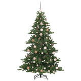 Artificial Hinged Christmas Tree Green 180 cm PVC and Steel