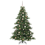 Artificial Hinged Christmas Tree Green 180 cm PVC and Steel