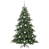 Artificial Hinged Christmas Tree Green 180 cm PVC and Steel - Top-Down View
