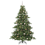 Artificial Hinged Christmas Tree Green 210 cm PVC and Steel