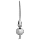 Artificial Hinged Christmas Tree White 180 cm PVC and Steel - Top-Down View