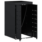 Wheelie Bin Storage with Planter Roof for Single 240L Bin Black