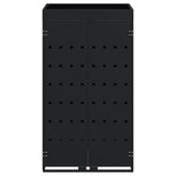 Wheelie Bin Storage with Planter Roof for Single 240L Bin Black