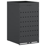 Wheelie Bin Storage with Planter Roof for Single 240L Bin - Front View