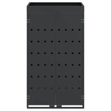 Wheelie Bin Storage with Planter Roof for Single 240L Bin - Rear View