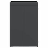 Wheelie Bin Storage with Planter Roof for Single 240L Bin - Close-Up Angle