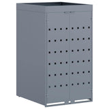 Wheelie Bin Storage with Planter Roof for Single 240L Bin - Front View
