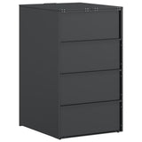 Wheelie Bin Storage with Gas Lift-up Lid for 240L Bin Steel