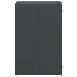 Wheelie Bin Storage with Gas Lift-up Lid for 240L Bin Steel - Close-Up Angle