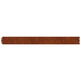 Lawn Edging 30 pcs Rusty 103 x 0.05 x 20 cm Weathering Steel