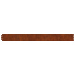 Lawn Edging 30 pcs Rusty 103 x 0.05 x 20 cm Weathering Steel
