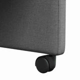 Dining Chairs 2 pcs Dark grey 57 x 66 x 94 cm Fabric - Extra Image