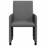 Dining Chairs 2 pcs Dark grey 57 x 66 x 94 cm Fabric - Top-Down View