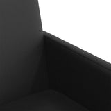 Dining Chairs with Wheels 2 pcs Black 57 x 66 x 94 cm - Close-Up Angle