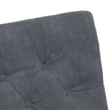 Dining Chairs with Wheels 2 pcs Dark grey 58 x 67 x 97 cm - Low Angle