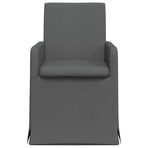 Dining Chairs 2 pcs Fabric Dark grey 57 x 68 x 94 cm
