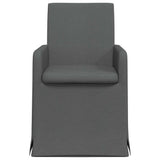 Dining Chairs 2 pcs Dark grey 57 x 67 x 95 cm Fabric - Top-Down View