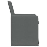 Dining Chairs 2 pcs Dark grey 57 x 67 x 95 cm Fabric