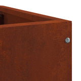 Corner Planter Rusty 60 x 60 x 35 cm Weathering steel - Extra Image